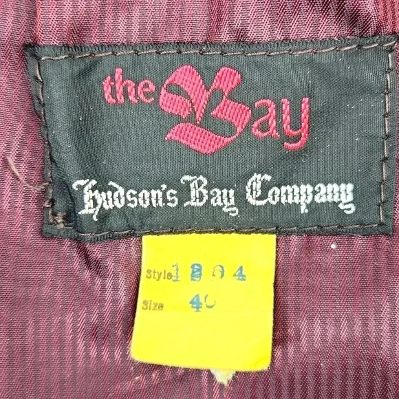 HUDSON BAY COMPANY VINTAGE LEATHER TRENCH - Picture 8 of 8